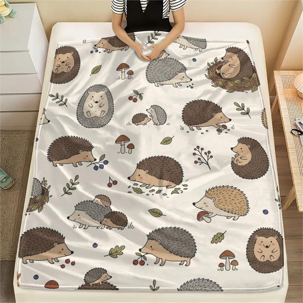 

1PC Cute Animals Print Flannel Blanket, High quality All Seasons, Home Decor, Warmth and Comfort, Perfect for Christmas Gifts 80cm x 120cm