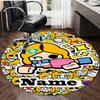 Customizable B-Brawl Stars Round Non-Slip Carpet - Ideal for Garden, Picnic, Office, Perfect for Decoration, Suitable For All Seasons