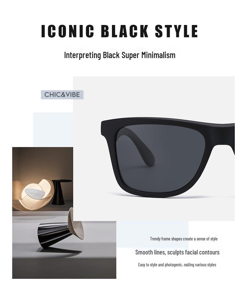 Men's Acetate Polarized Sunglasses: Big Frame, UV Protection for Driving & Fishing