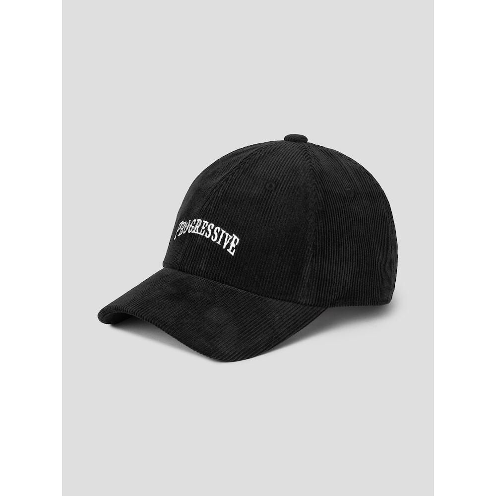 8seconds Three-Bone Corduroy Embroidered Ball Cap Black