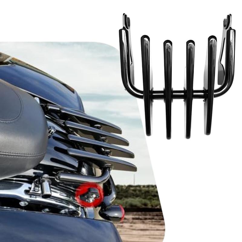 Motorcycle Detachable Sleek Luggage Rack Mounting For Touring Models Luggage Rack Motorcycle Accessories Black Plastic