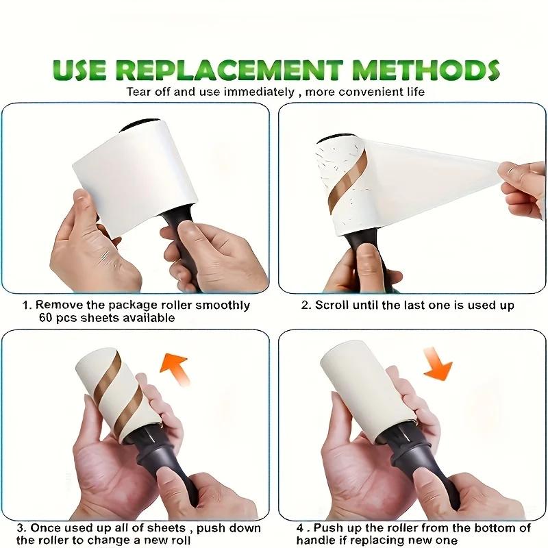 Ultra Sticky Lint Roller for Eliminating Pet Fur-Ideal for Furniture,Clothing &Carpets|Tool for Cleaning Pet Hair Hair Adhesive