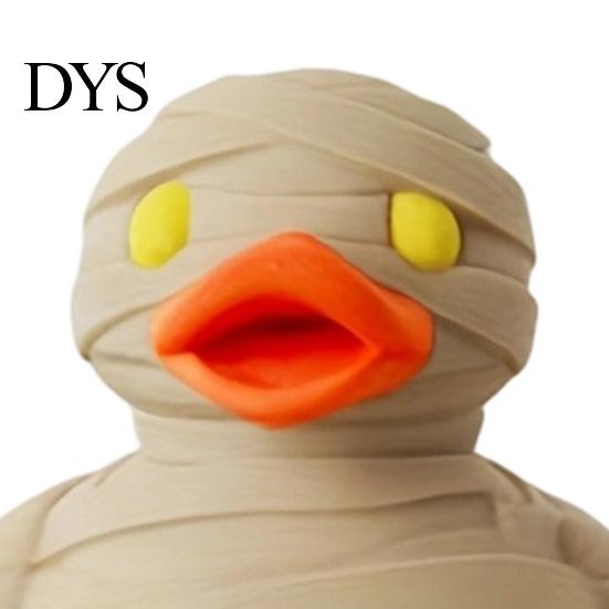 Artistic Desk Ornament Mummy Duck Ornament, Soldier Figurine, Durable PLA Quirky Desktop Accessory Animal Sculpture, for Bookshelf Display