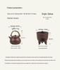 Guanlan Retro Chinese Coarse Pottery Tea Stove Set with Handle for Outdoor Camping