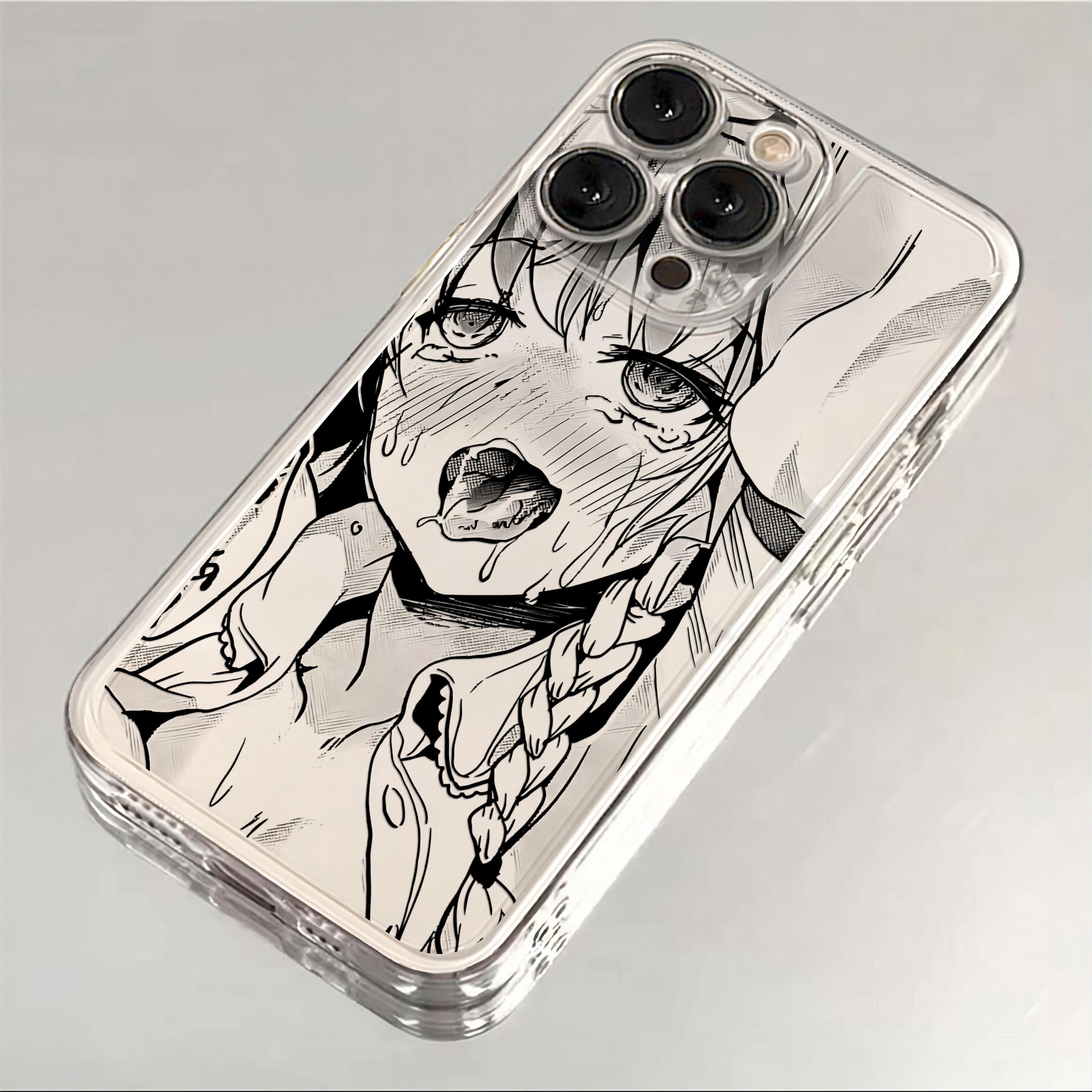 

Чехол для телефона Cute girl trend Anime для iPhone 16 15 14 13 12 11 Mini Pro Max X XR XSMax 7 8 Plus SE20 A-Ahegaos Прозрачный чехол iPhone 13 atomic tangerine