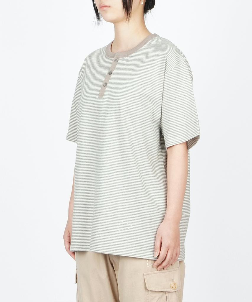 Sseonegteu St Henley Neck Tee - Oatmeal