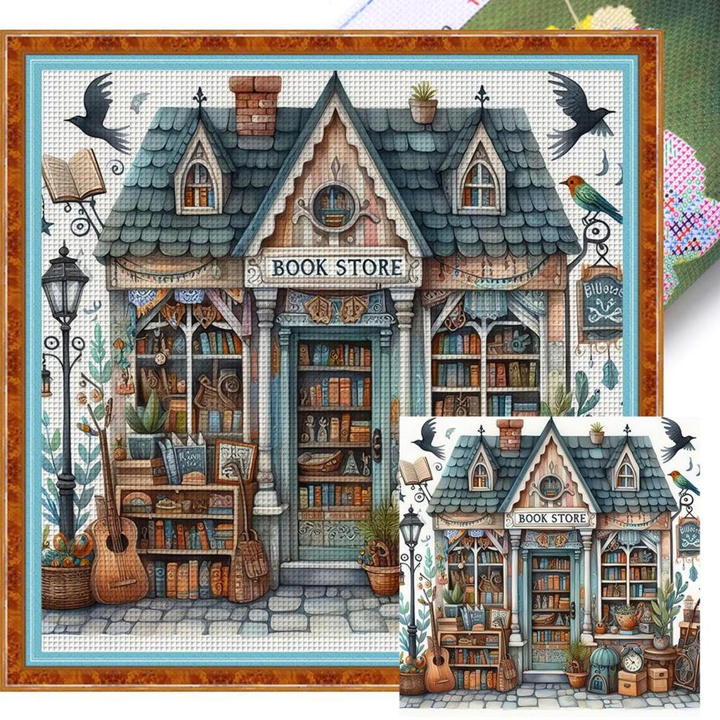 Full Embroidery Cotton Thread 11CT Printed Book Cross Stitch Kit Art