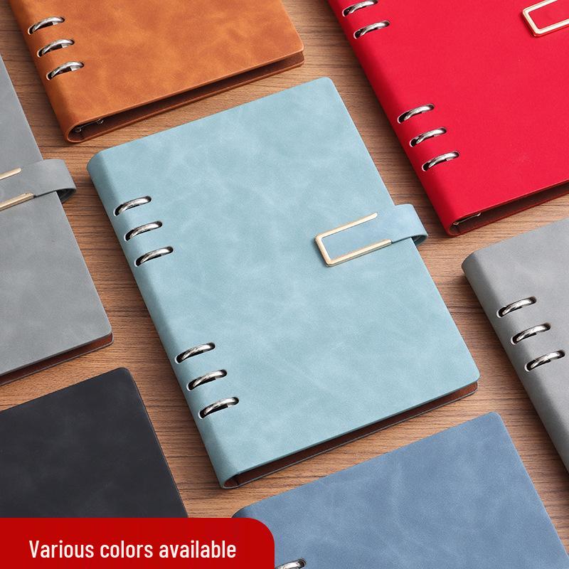 Customizable Simple Business Loose-Leaf Notebook Binder with Printable Logo