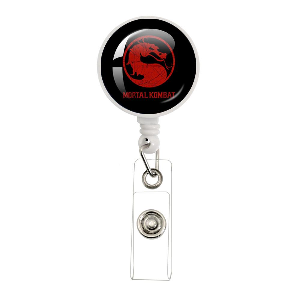New Mortal Kombat Games Retractable Badge Reel ID Card Name Card Display Tag Staff Card Badge Holder Accessories Gifts