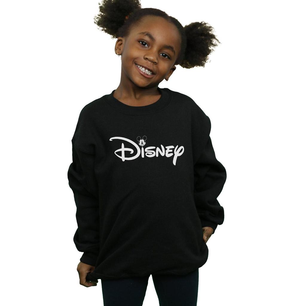 Disney Girls Mickey Mouse Head Logo Sweatshirt