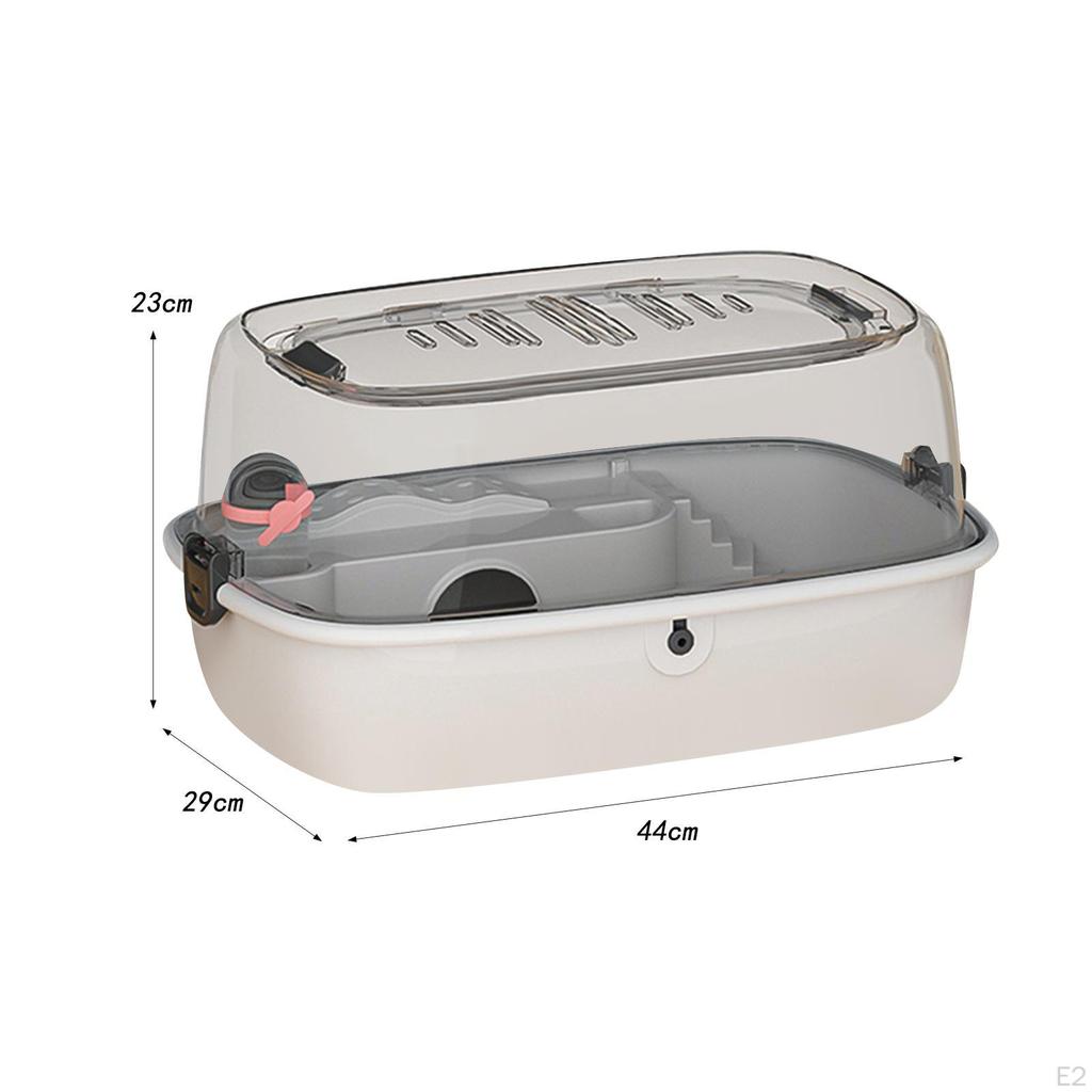 Habitat Hamster Cage Openable Top Ventilation Transparent Breathable Acrylic Small Animal for