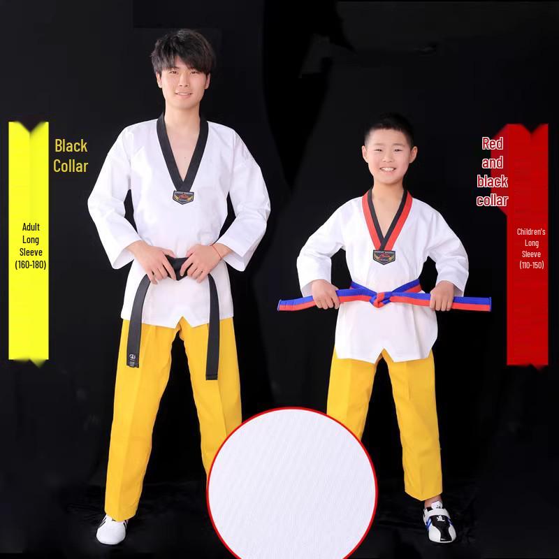 Taekwondo Uniform for Adults & Children: Pure Cotton Dobok for Beginners, Students, Coaches, Men & Women.