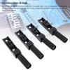 Cryfokt Adjustable Split Headless Bass Bridge Kit Zinc Alloy Black 4-String Replacement Parts Sound Quality