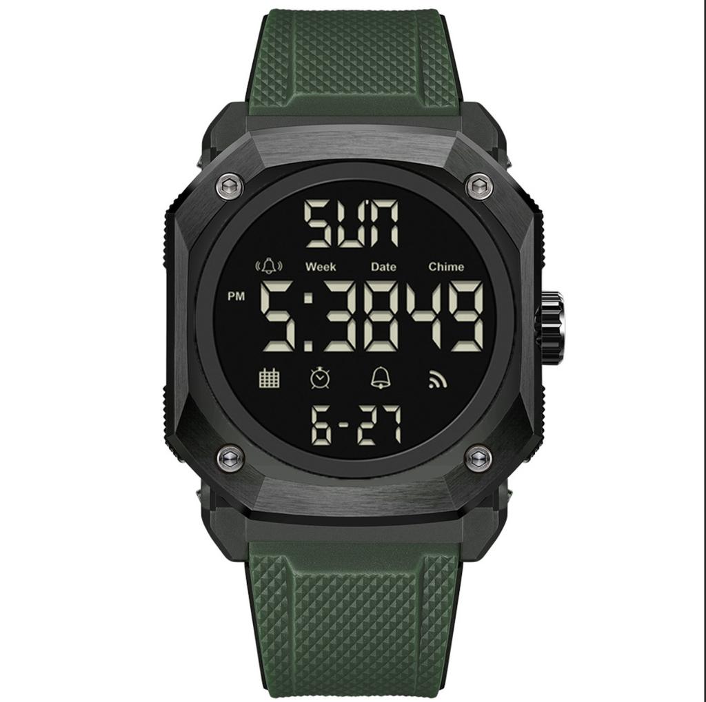 Best-selling multi-functional waterproof quartz watch men's fashion advanced sense waterproof dual display electronic watch