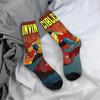 Adults Men Socks Allen The Alien Invincible Anime  Stockings Autumn Funny Warm Soft Socks Printed Climbing Non-Slip Socks