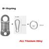 Titanium Alloy Magnet Quick Release Keychain 360° Rotatable Buckle Anti Stripping Dog walking Buckle Safety Lock design