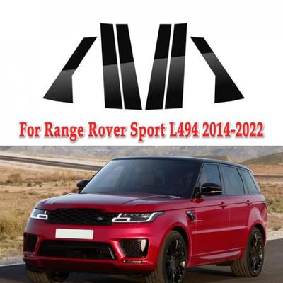 6Pcs Black Pillar Posts Door Trim Cover Fit For Range Rover Sport L494 2014-2022