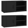 819439 vidaXL Meubles TV 2 pcs Noir 80x31,5x36 cm Bois d'ingénierie