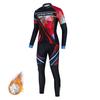 2026 Autumn and Winter Breathable and Warm Bicycle Long-sleeved Fleece Cycling Suit Trousers