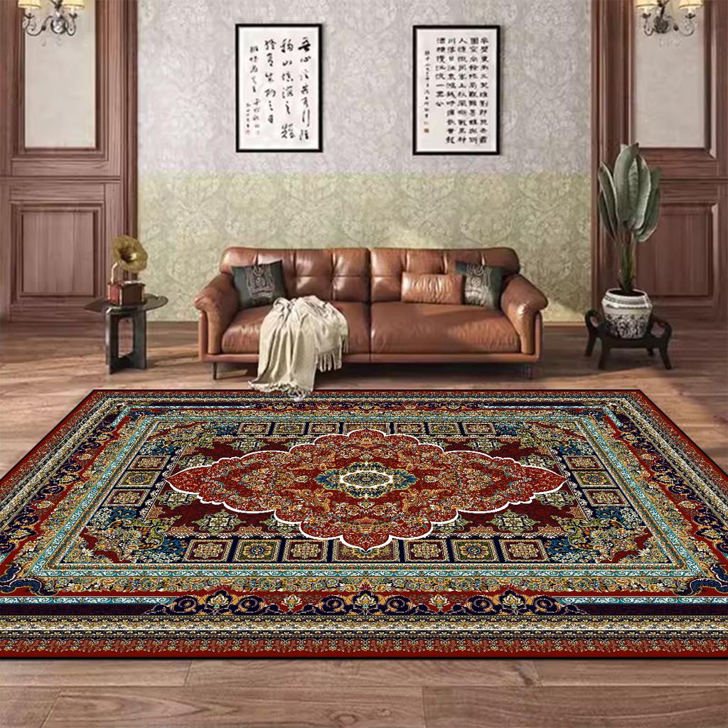 Modern Light Luxury Carpets for Living Room Persia Decoration Large Carpets Comfortable Soft Bedroom Rug Non-slip Washable Mat