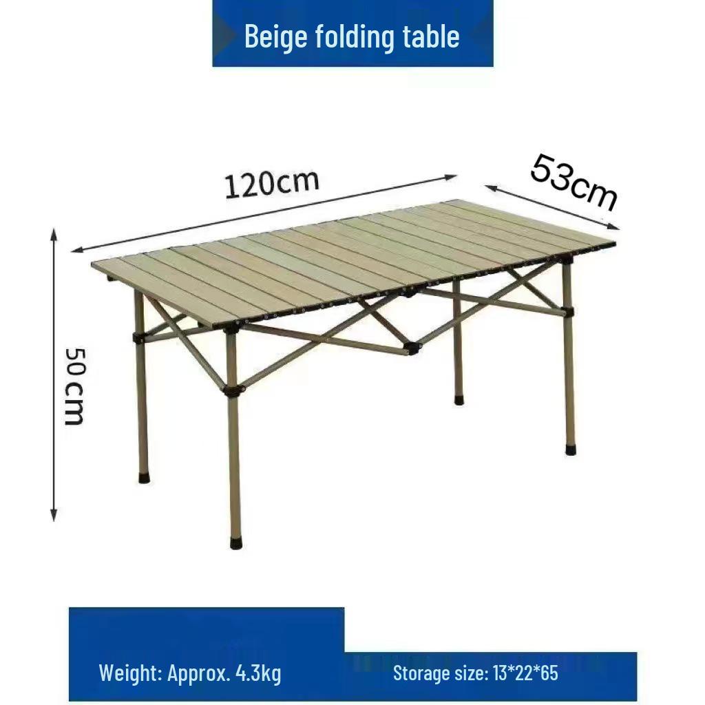 Portable Outdoor Folding Chair and Table Set with Logo Print for Camping