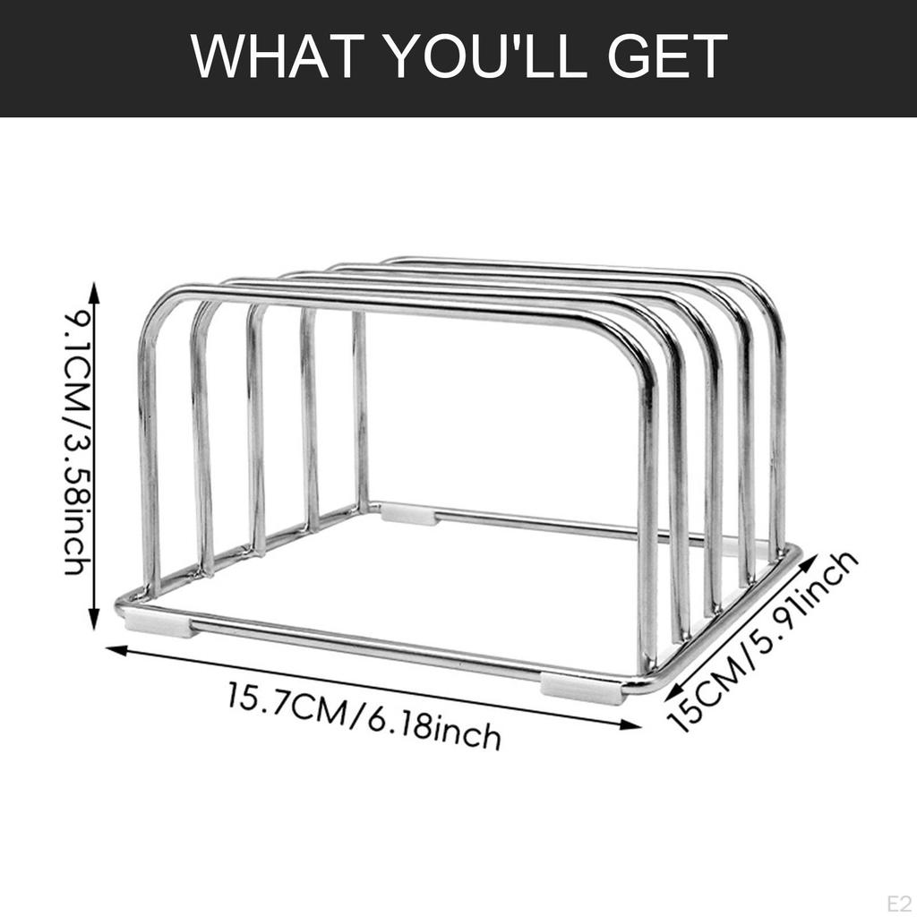 Cutting Board Rack Cookware Holder Storage Stand Baking Cookie Pan Sheets Pot Lids