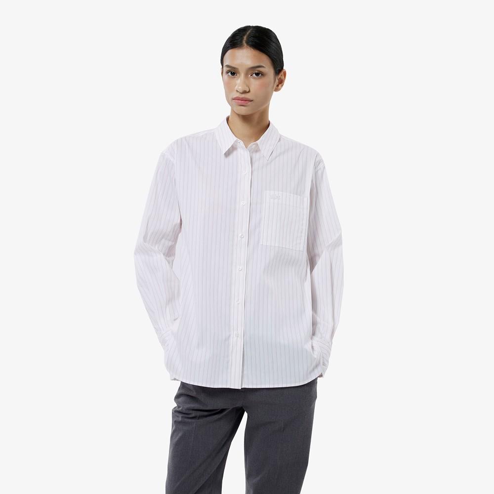 Lacoste Women's Striped Cotton Shirt CF292E-55N70V