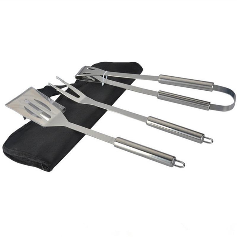 Edelstahl BBQ Werkzeuge Set spachtel gabel messer Grill Grillen Zubehör Camping Outdoor Kochen Utensil