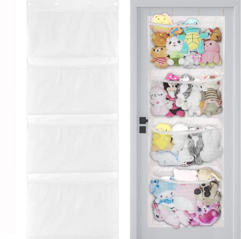 

Storage Hanging Bag Over Door Organizer for Stuffies Baby Toys Storage Toy Plush/Hammock Hanging Storage Net Bag