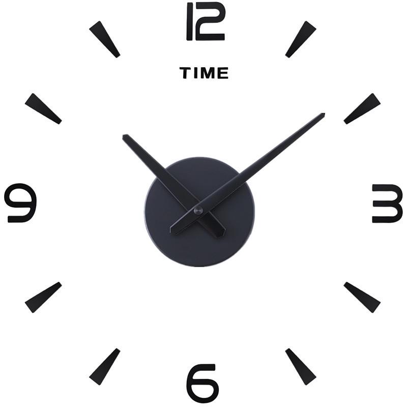 Large European & American 3D Acrylic Wall Clock for Living & Dining Room Home Decor - DIY Wall Sticker Clock