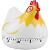 Jadeshay Kitchen Chicken Pattern Baking Timer,Chicken Pattern Countdown Kitchen Timer Reminder for Cooking Baking(White)