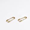 Temperament Fashion Design Party Lady Korean Hoop Earrings Women Earrings Pin Ear Buckle Copper
