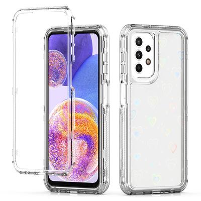 Dla Samsunga Galaxy A23 4G/A23 5G (Wersja globalna) Etui Przezroczyste Akrylowe Hybrydowe Pokrowiec na Telefon TPU z Filmem Drukowanym Laserowo