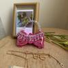 Mini Crystal Bow Makeup Mirror Bag With Chain Strap For Girls And Women