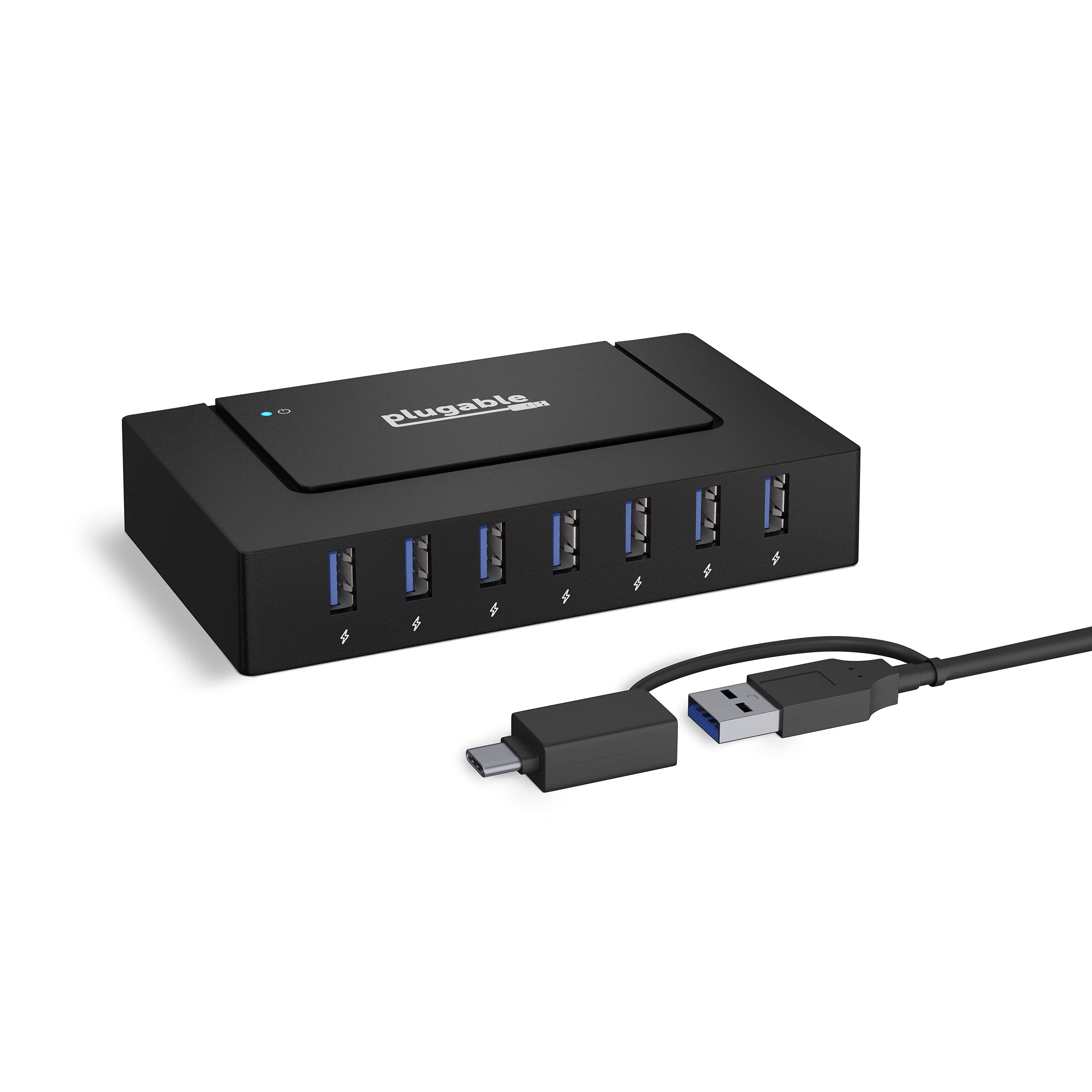 

Подключаемый концентратор 7 портов 60 Вт с автономным питанием USB-C