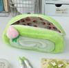 Cute Melon Plush Pencil Case – Creative & Versatile Stationery Storage for Students, Large Capacity