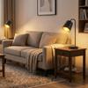 Table Lamp Set, 2 Pieces, Modern Lamps with USB-A and USB-C Port for Bedroom, Living Room & Office, Black