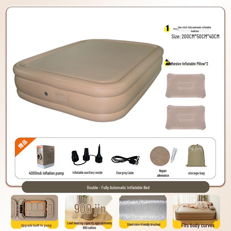 Automatic Inflatable Camping Mattress for Outdoor Travel and Tent Use