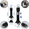 Glass Glue Angle Scraper Stainless Steelhead Sealant Kit 3 In 1 Removal Silicon Taker Tile Caulking Grout Scraper Tool