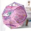 Kuromi,Pastel Automatic Umbrella-Foldable, Durable 8-Bone Design, Compact and Stylish, Great for Camping, Halloween, Christmas, Mother's Day