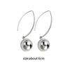 Silver Dangle Earrings for Women Jewelry Accessories Ear Jewelry Gifts Ball Long Earrings Drop