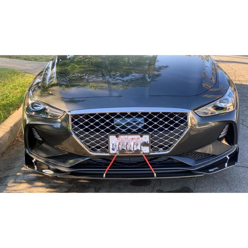 2PCS Universal Front Bumper Lip Splitter Spoiler Strut Rod Support Bar For Dodge Charger SRT SXT 2000-2022 Car Accessories