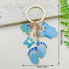 Baby Foot Pendant Keychain: Mix and Match Baby Clothes & Bottle Charms for Boys & Girls