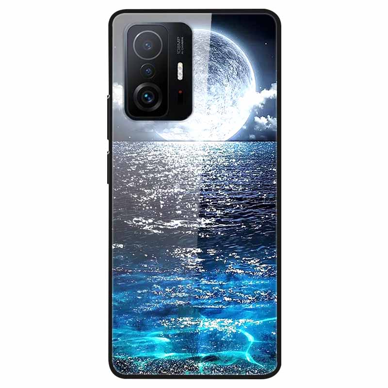 Tempered Glass Case For Xiaomi 11T Cover 6.67 Cool Bumper Hard glass Case For Xiaomi 11T Pro Case Mi 11T Pro Mi11T Capa Shells