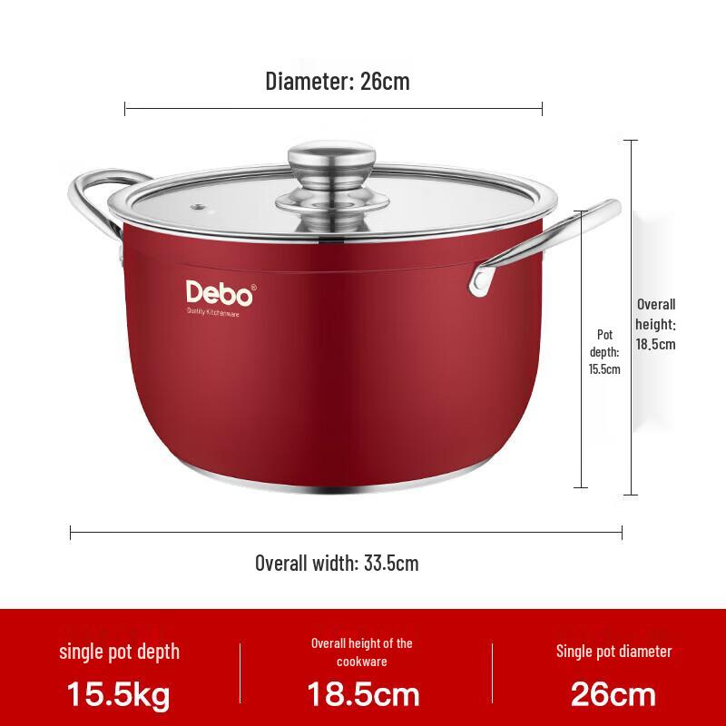 Debao Stainless Steel Soup/Steamer Pot