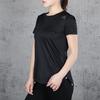 Adidas T Shirts Women's Black Crew Neck Thin Straight Fit FK9615