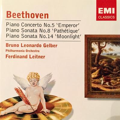 CD LUDWIG VAN BEETHOVEN, BRUNO LEONARD - Piano Concerto No. 5 & Sonatas 724358686623 EMI Classics 2005 US Classical Used