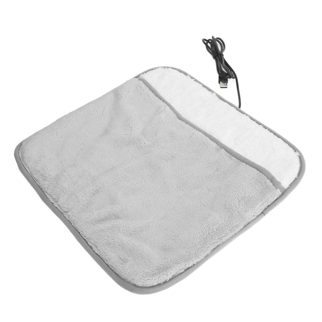 Electric Foot Heating Pad Large Pocket Prevent Slip USB Power Supply Electric Heated Foot Warmer Foot Heater