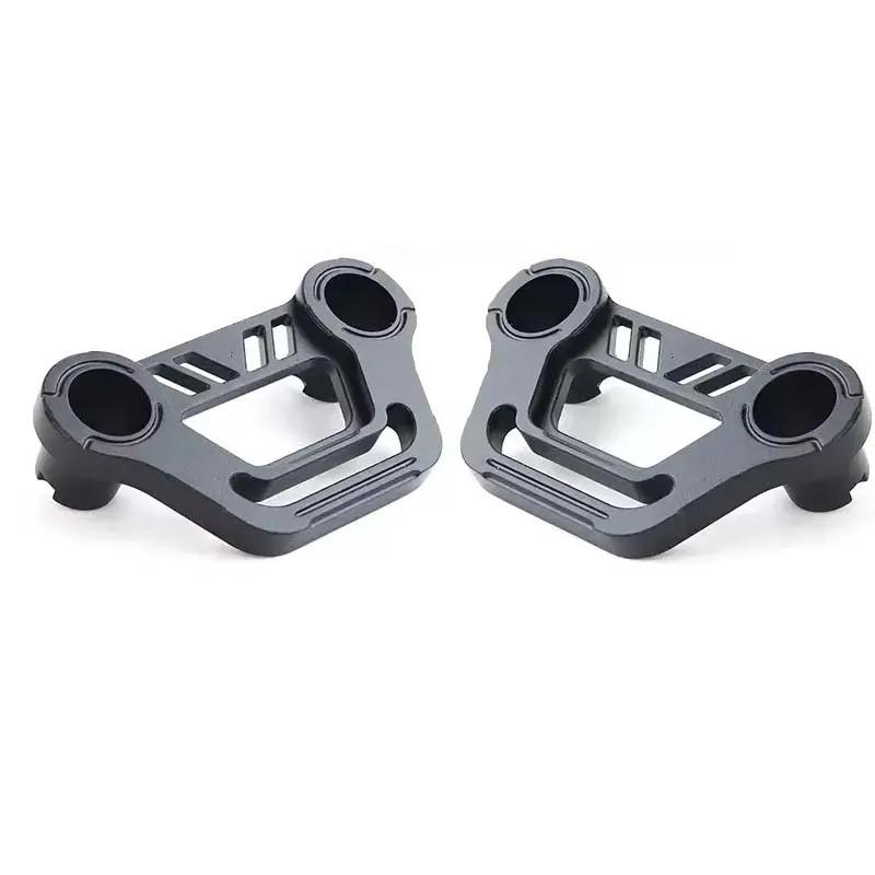 A-pillar Light Mounting Brackets Windshield Light Mount for Jeep Wrangler JL/JLU Gladiator JT Lamp Hoods 2pcs BLACK