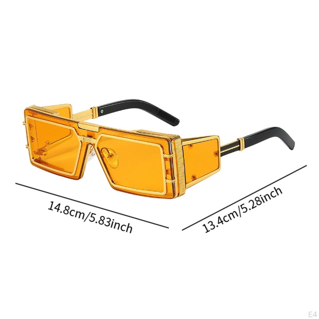 Men Square Sunglasses Sun Glasses Steampunk Modern Portable Retro Style Eyewear Trendy Eyeglasses